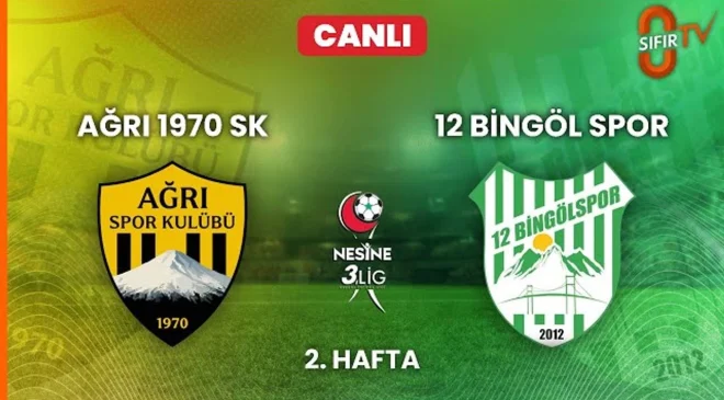 Ağrı 1970 Spor – 12 Bingölspor maçını Vanlı spiker Muhammet Emre Tekin anlatacak