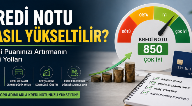 Kredi Notunuz Düşük mü? Uzmanların Önerdiği 10 Etkili Yöntem